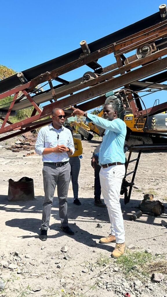 Minister Maynard Tours Quarry