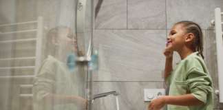 Save It; Don’t Waste It – Tip No. 1 Teenage Girl Brushing Teeth