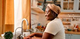 See the Water Service Supply Schedule for December 8 – 14, 2025 Woman washing hands