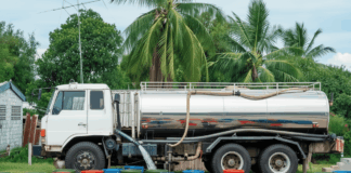 Water Trucks Bring Temporary Relief to Residents as WSD Works to Restore Service Water truck
